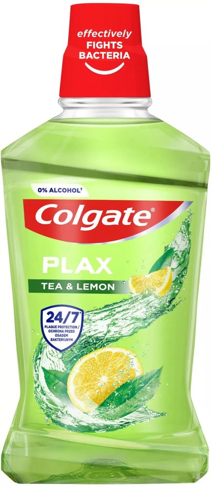 Levně Colgate Plax Tea & Lemon ústní voda bez alkoholu 500 ml