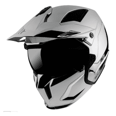 MT HELMETS Přilba na motorku Streetfighter SV Chromed stříbrná Velikost: XS