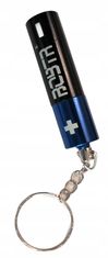 INNA Klíčenka přívěsek na klíče s klipem na baterie AA barva černá a modrá