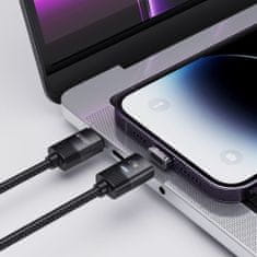 Tech-protect Ultraboost magnetický kabel USB-C - USB-C / Lightning 27W 3A 2m, černý