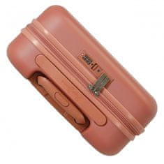 Joummabags Sada luxusních ABS cestovních kufrů 70cm/55cm PEPE JEANS HIGHLIGHT Terracota, 7689526