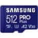 Samsung PRO Plus MicroSDXC 512GB + SD Adaptér / CL10 UHS-I U3 / A2 / V30