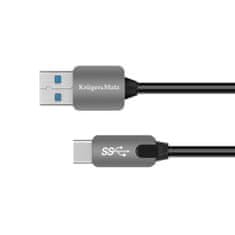 Krüger&Matz USB kabel 3.0 zástrčka - zástrčka typu C 5 Gbps 0,5 m Kruger & Matz šedý KM0347