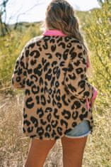 OMG! Dámská košilová bunda Biator leopard XXL