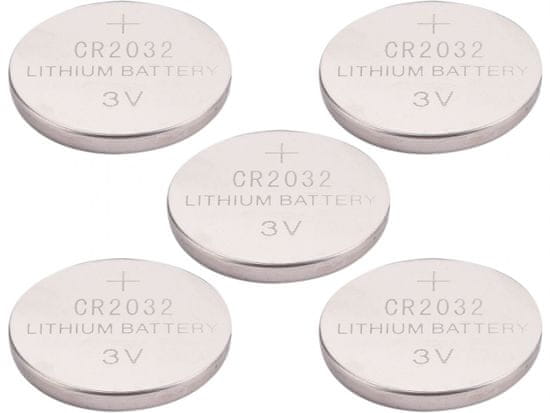 Extol Energy Baterie lithiové, 5ks, 3V (CR2032)