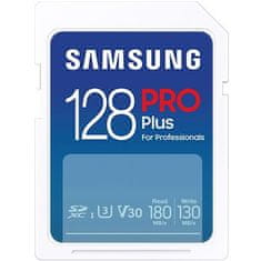 Samsung Samsung/SDXC/128GB/180MBps/USB 3.0/USB-A/Class 10/+ Adaptér/Modrá
