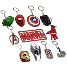 EUROSWAN Kovové přívěsky na klíče Marvel Avengers dárková sada 11ks