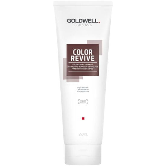 GOLDWELL Color Revive Cool Brown - Barvicí šampon pro svěží bronz, okamžitě osvěžuje a zintenzivňuje barvu vlasů, 250ml