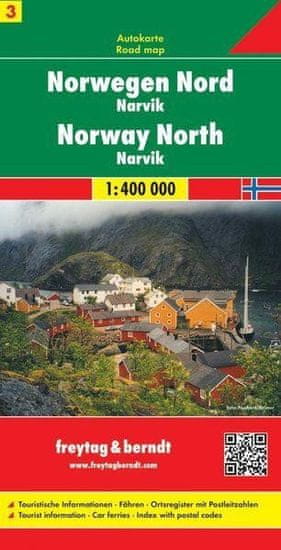Freytag & Berndt AK 0657 Norsko 3. sever Narvik 1:400 000 / automapa