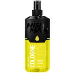 NISHMAN After Shave Cologne Lemon - Svěžest po holení, Zaručuje dlouhotrvající antibakteriální účinek, 400ml