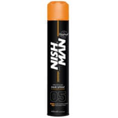 NISHMAN Hairspray Ultra Hold – extra silný lak na vlasy, matný povrch pro přirozený look, extra silná fixace na celý den, 400ml