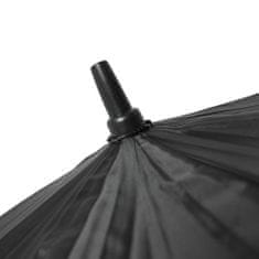 MPM QUALITY Holový automatický deštník NARA, ergonomická rukojeť, průměr 102 cm, černá