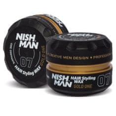 NISHMAN Hair Styling Wax Gold One - Vaše stylingová pomáda, Trvalá, flexibilní fixace účesu, 150ml