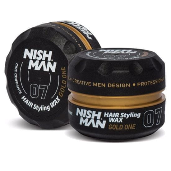 NISHMAN Hair Styling Wax Gold One - Vaše stylingová pomáda, Trvalá, flexibilní fixace účesu, 150ml