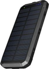 Yenkee solární powerbanka YPB 1050, 18W, 10000mAh, černá