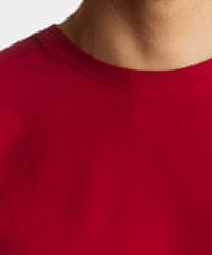 ATLANTIC Pánské tričko s krátkým rukávem - červené Velikost: L