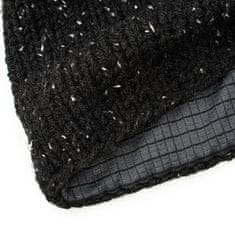 DOKE Pletená čepice - černá tweed Velikost: ONE SIZE