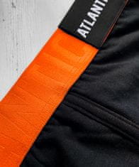 ATLANTIC Pánské boxerky PREMIUM s mikromodal - černé/oranžové Velikost: S