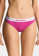 ATLANTIC Dámské kalhotky Bikini 3Pack - tmavě modrá, růžová, oranžová Velikost: S