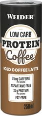 Weider Low Carb Protein Coffee Latte 250 ml, ledová káva se zvýšeným obsahem bílkovin