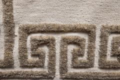 Diamond Carpets Ručně vázaný kusový koberec Greek DESP P86 Ivory White Antique Mud 80x150