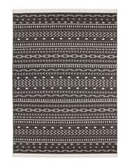 NORTHRUGS Kusový koberec Twin Supreme 103438 Kuba black creme – na ven i na doma 80x150