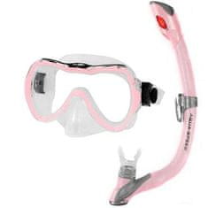 Aqua Speed Enzo+Evo dětský potápěčský set růžová