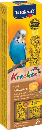 Vitakraft Kräcker tyč. andulka vejce+trávové semínko 2ks (kusy kusů)