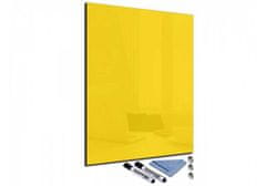 Glasdekor Magnetická skleněná tabule 100x70cm - Barva: Žlutá