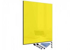Glasdekor Magnetická skleněná tabule 70x80cm - Barva: Lehce žlutá
