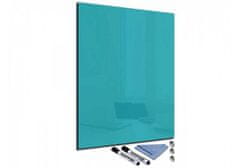 Glasdekor Metalová magnetická tabule 60x90cm jednobarevná - Barva: Tyrkysová