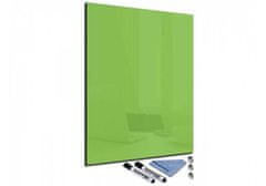 Glasdekor Magnetická skleněná tabule 100x80cm - Barva: Limetkově zelená