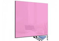 Glasdekor Magnetická skleněná tabule 55x55cm - Barva: Jemně růžová