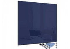Glasdekor Magnetická skleněná tabule 80x80cm - Barva: Ocelově modrá
