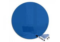 Glasdekor Magnetická skleněná tabule pr.40cm - Barva: Hořcově modrá