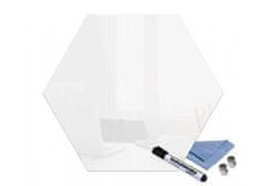 Glasdekor Magnetická skleněná tabule 55x47,6cm - Barva: Bílá