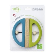 Tegu Magnetická hračka TEGU - Swivel Bug - Green & Teal