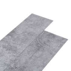 Vidaxl Podlahová krytina PVC 4,46 m² 3 mm samolepicí cementově šedá