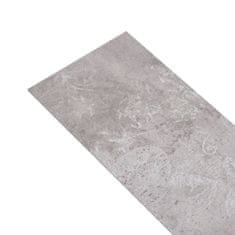 Vidaxl Samolepicí podlahová krytina PVC 5,21 m² 2 mm zemitě šedá