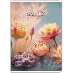 SHKOLYARYK Sešit "Garden", mix, čtverečkovaný, A4, 80 listů, A4-080-5223K