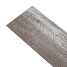 Vidaxl Samolepicí podlahová krytina PVC 5,21 m² 2 mm matné hnědé dřevo