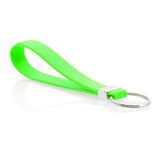 INNA Klíčenka silikonový kroužek na klíče zelená barva