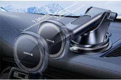 SWISSTEN magnetický držák do auta s bezdrátovým nabíjením, MagSafe compatible, 15W, bílá