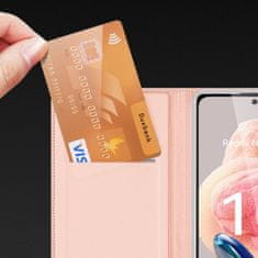 Noah Pouzdro Dux Ducis Skin Pro pro Xiaomi Redmi Note 12 Flip Card Wallet Stand Pink