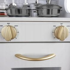 Derrson XL dřevěná kuchyňka s příslušenstvím bílá