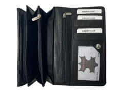 Dailyclothing Dámská kožená peněženka - černá 439