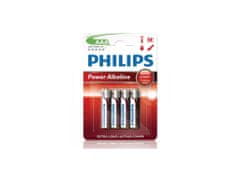Philips Philips Power Alkaline AAA/LR03 4KS LR03P4B/10 mikrotužkové alkalické baterie