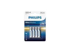 Philips Philips Ultra Alkaline AAA/LR03 4KS LR03E4B/10 mikrotužkové alkalické baterie