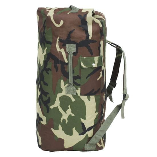 Vidaxl Sportovní taška v army stylu 85 l