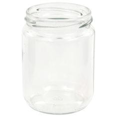 Vidaxl Zavařovací sklenice s bíločervenými víčky 48 ks 230 ml